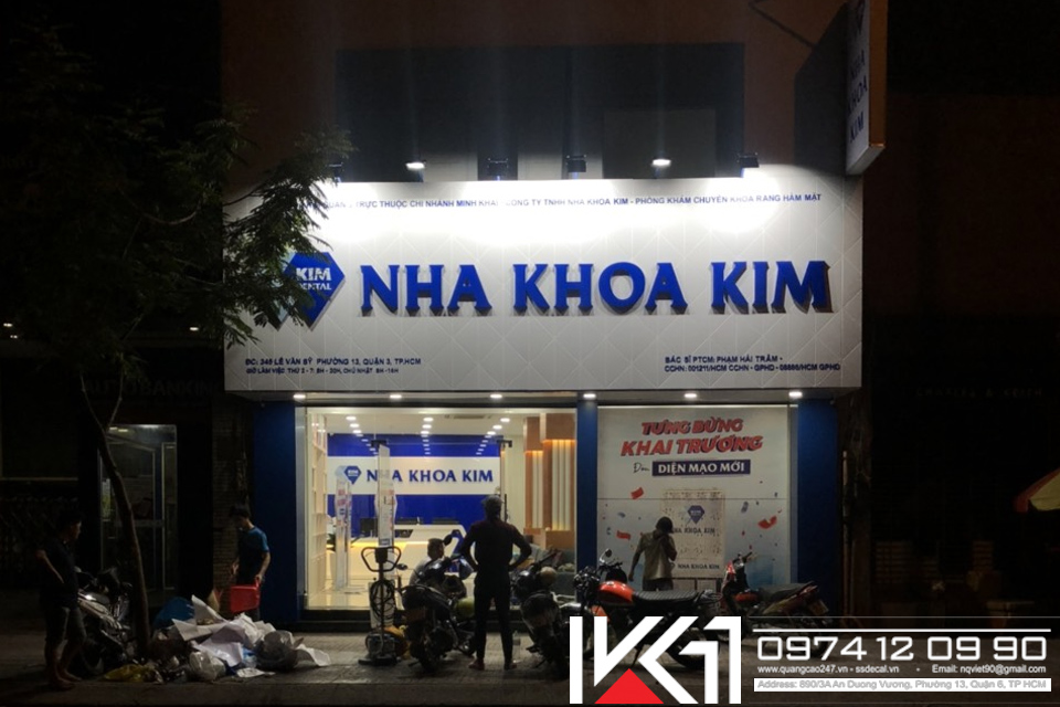 Bang Hieu Alu Chu Noi Mica Nha Khoa Kim