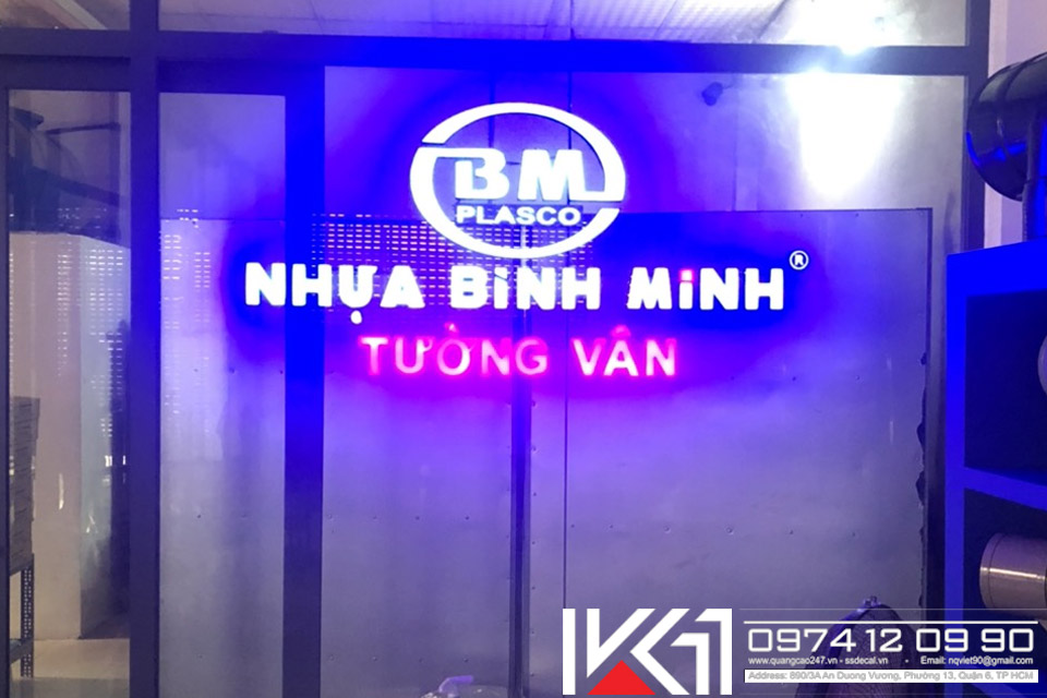 Gia Cong Chu Noi Co Den Led Nhua Binh Minh